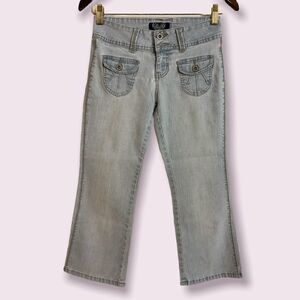 Angels Jrs Low Rise Boot Cut Flared Jeans